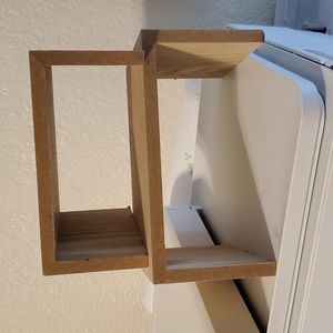 Set of 2 shelves risers perfect for coffee bar or display